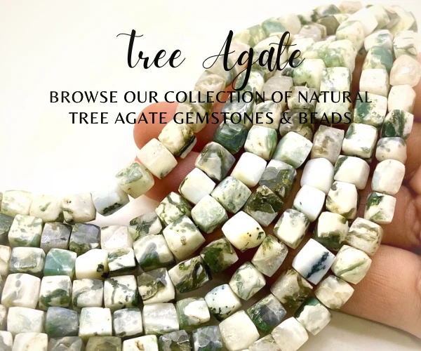 Shop Natural Tree Agate Gemstones & Beads